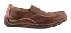 Buy Brown Leather Slip on Shoes